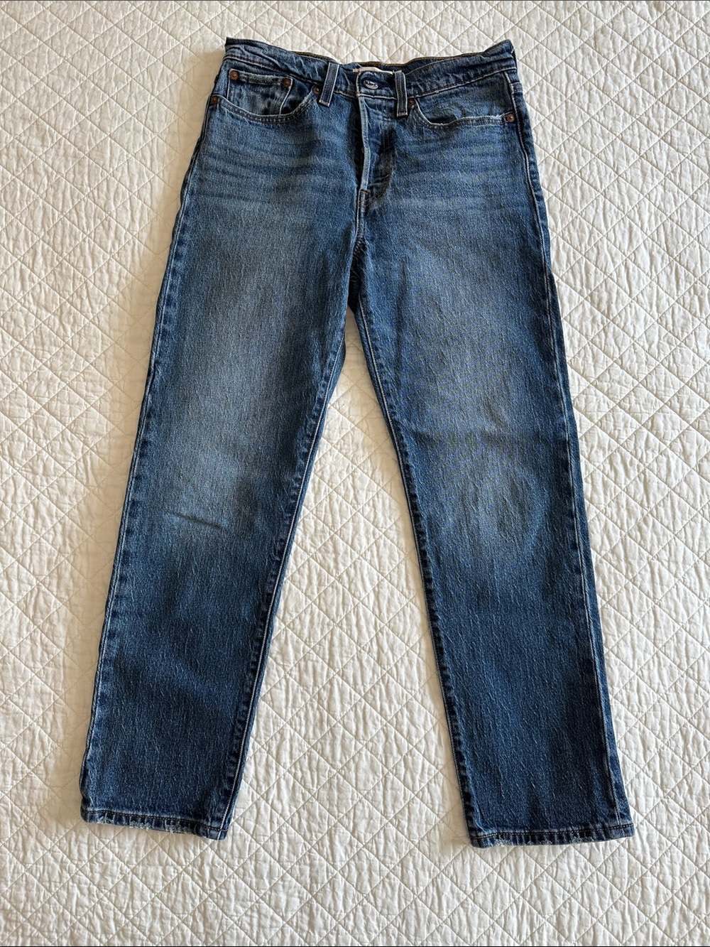 Levi’s Wedgie Straight Blue Denim Jeans